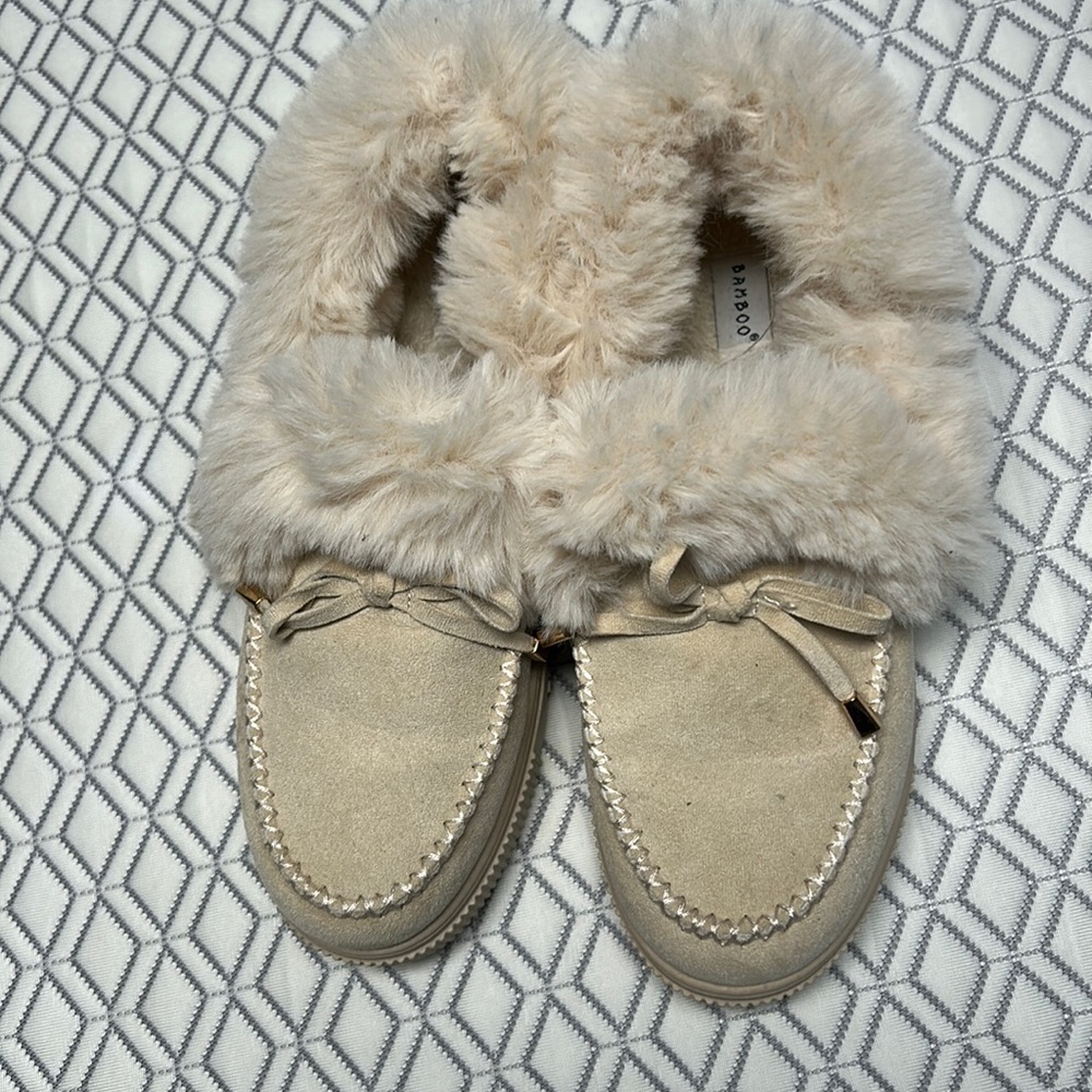 furry slipper shoes